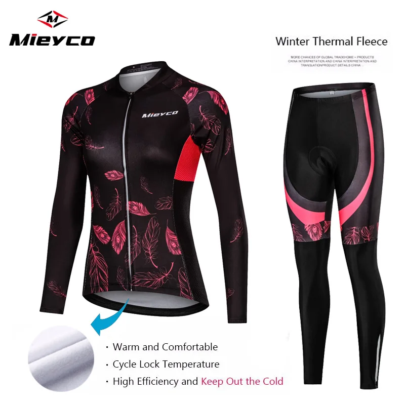 Winter Thermal Fleece cycling suit (1)