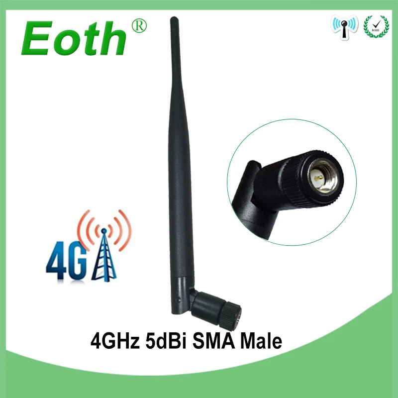 4G LTE Антенна 5DBI SMA штекер разъем 2 шт. внешняя антенна 4g 698 ~ 960 МГц/1710 2690 МГц для