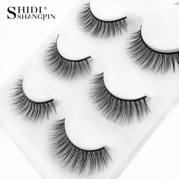 

3D Mink False Eyelashes Stereo Multilayer Natural Cross Eyelash Entirely Handmade Eyelash Extension Tool 3D-X17