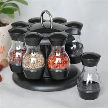 

Rotatable Seasoning Rack Kitchen Countertop Display Rack Seasoning Jar Storage Bottle Rack Kitchen Accessories