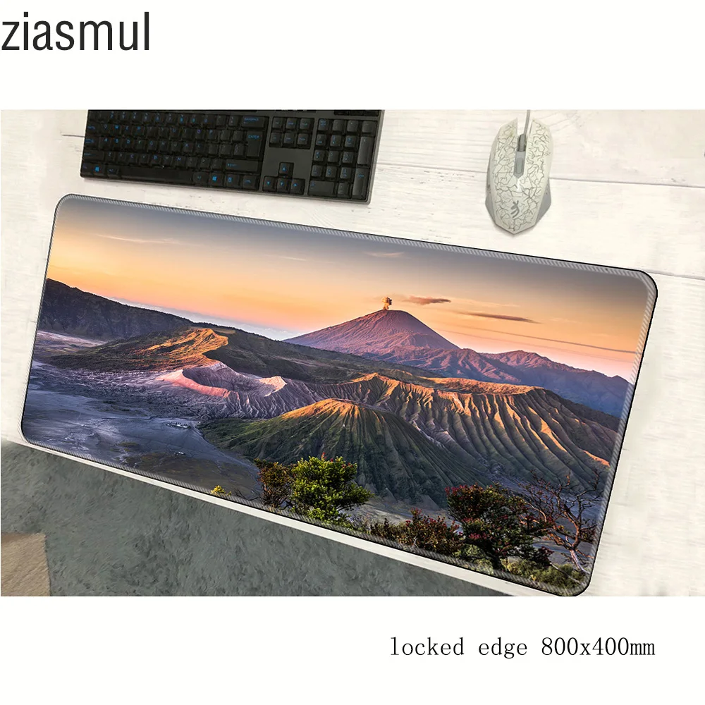 Volcanoes padmouse 800x400x3 мм игровой коврик для мыши великолепный коврик для мыши геймер компьютерный стол красочный Коврик notbook mousemate