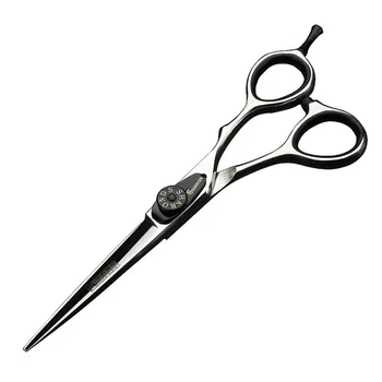 

Pet Scissors Stainless Steel 440C Hairdressing Scissors 5.5-inch Flat Shear Scissors Thinning Hair Broken Scissors