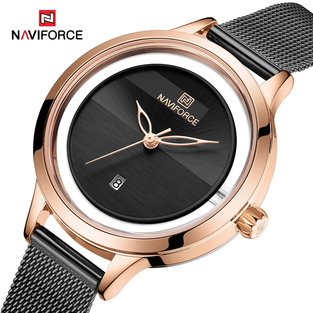 Часы наручные NAVIFORCE женские кварцевые брендовые Роскошные элегантные