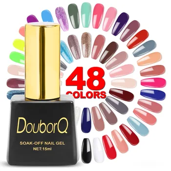 

48Colors Nail Gel 15ml Gel Nail Polish Soak Off UV LED Gel Manicure Nails Gel Polish Shellak Nail Varnish