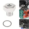 M12X1.5 To 1/8 NPT New Engine Oil Pressure Sensor Adapter Connecter LS Series with copper washer 6