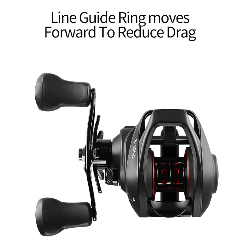 Bf2000 Reel High Speed 7.2:1 Gear Ratio 12+1Bb Fresh/Saltwater Magnetic Brake System Ultralight Fishing Reel