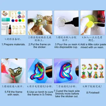 

2020 New Silicone Casting Mold Tool Set DIY Epoxy Crafts Jewelry Pendants Necklace Making