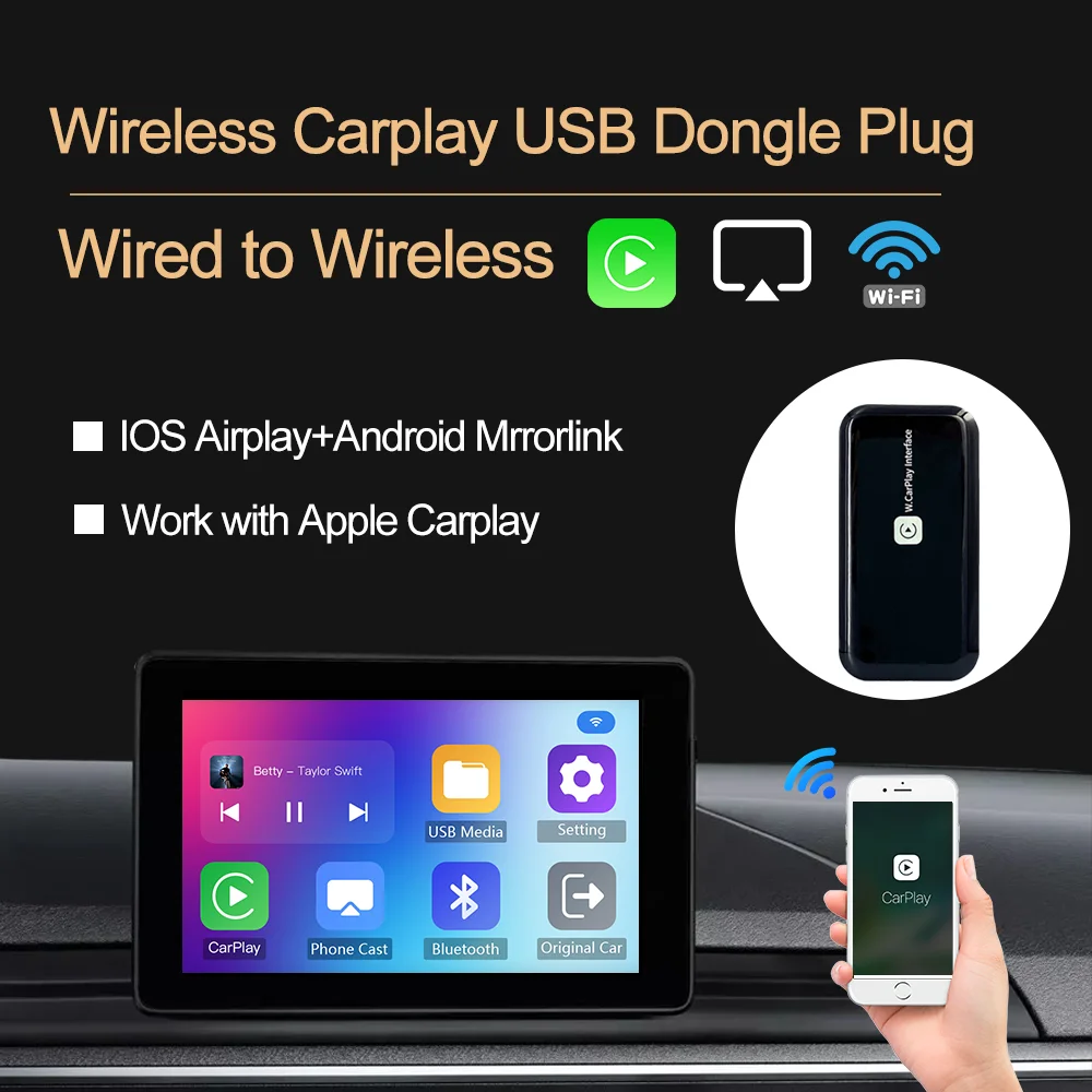 Новинка 3 0 Версия Carplay Беспроводная коробка Mirror Link медиа-устройство для VW Audi Porsche