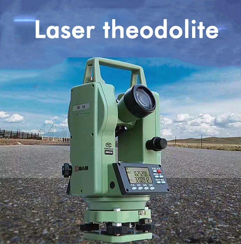 

Electronic laser theodolite DE2A laser theodolite equipment for measuring equipment on site DC 6V