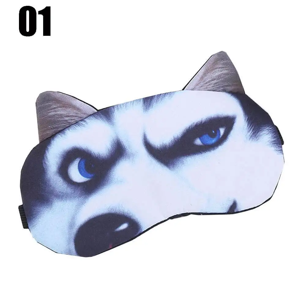 01 CuteCat 3D маска для сна, натуральная маска для сна, маска для глаз, покрытие для век, повязка для глаз, для женщин и мужчин, мягкая переносная повязка на глаза, дорожная повязка на глаза - Цвет: 01