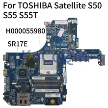 KoCoQin материнская плата для ноутбука TOSHIBA Satellite S50 S55 S55T HM87 материнская плата H000057670 H000067830 H000055980 SR17E