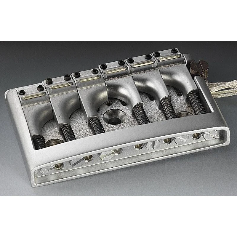 12190300 3D-6 Piezo Бридж(струнодержатель) с пьезодатчиком, матовый хром, Schaller