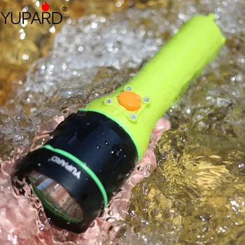 

YUPARD waterproof underwater diving diver 40m XM-L2 LED T6 white yellow light Flashlight Torch lamp rechargeable battery+charger