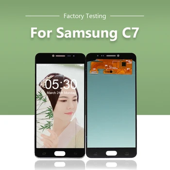 

AMOLED Original LCD For Samsung For Galaxy C7 C7000 LCD Display Touch Screen Digitizer SM-C7000 Display Repair Free Shipping