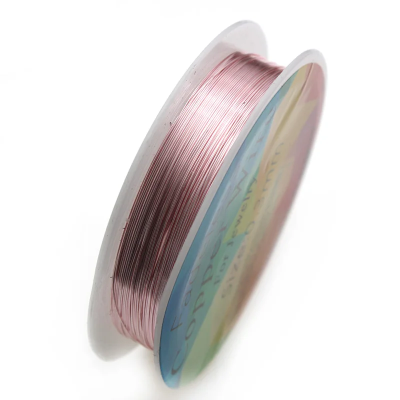 Solid Colorfast Copper Wire Tarnish-Resistant Beading Wire DIY Craft  Jewelry Making Accessories 18 to 32 Gauge ( 32Ga/1969 ft )