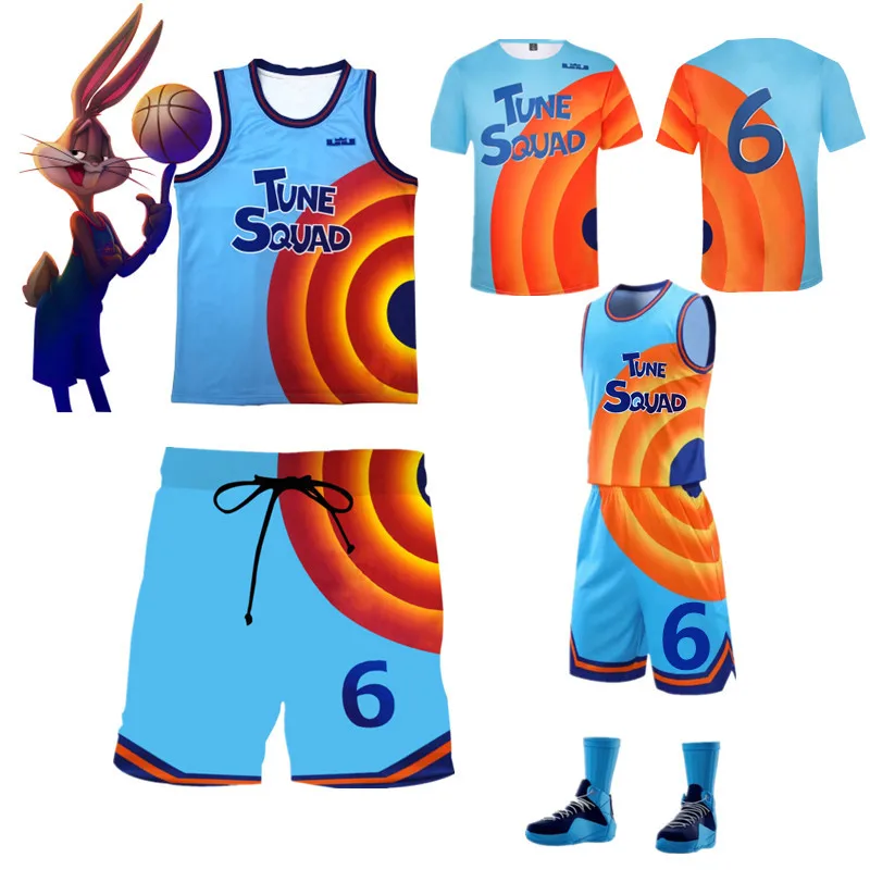 Трикотажные шорты для косплея из фильма Space Jam 2 лето 2021 #6 модный новый спортивный