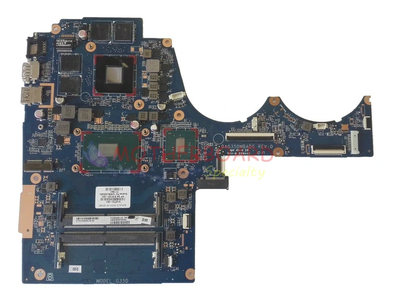 Vieruodis для hp 15-bc202n Материнская плата ноутбука i7-7700HQ Процессор GTX1050 4 Гб 914772-601 914772-501 914772-001 аккумулятор большой емкости DAG35DMBAD0