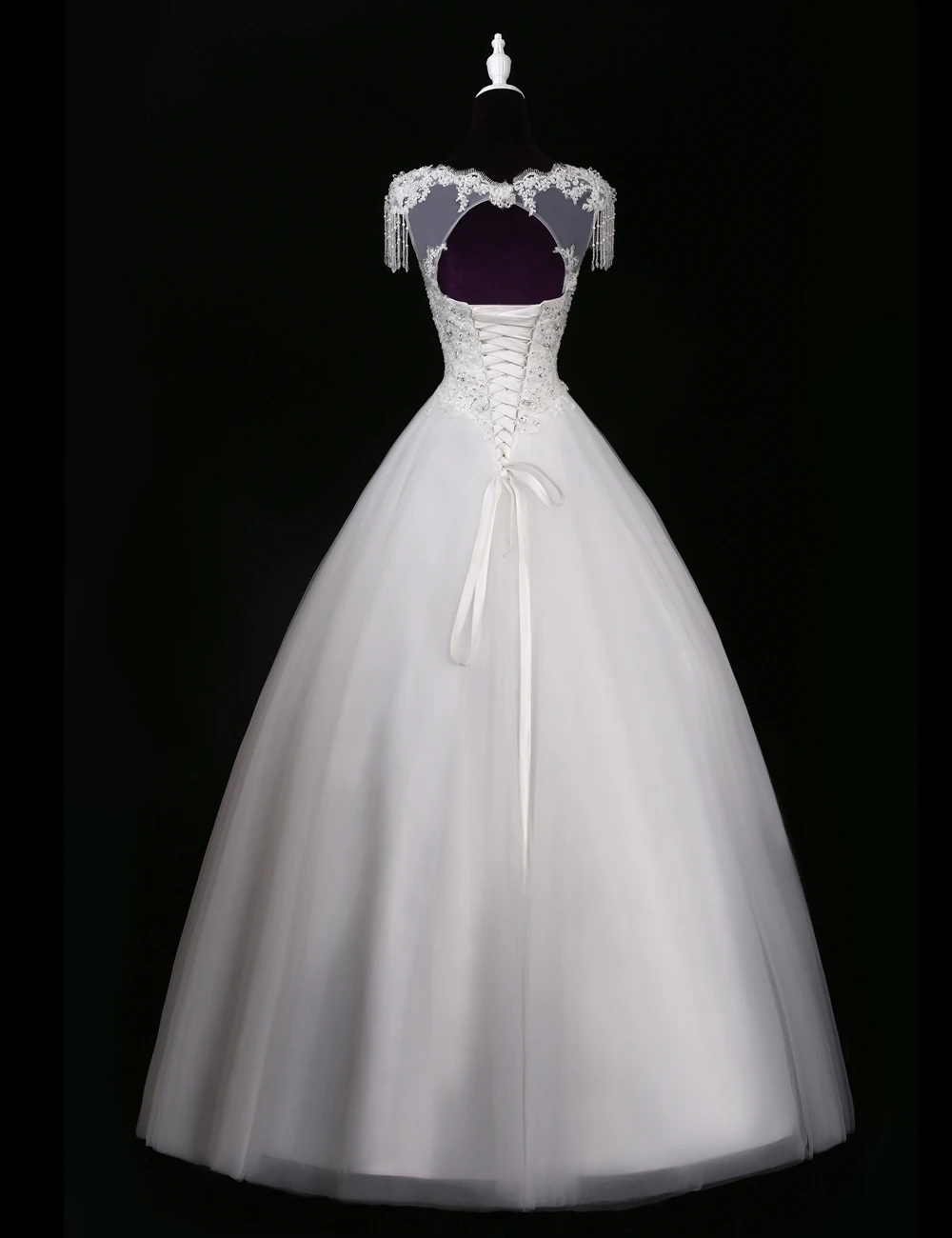 Vestido De Noiva Princesa винтажное белое кружевное свадебное платье бальное свадебное платье китайского размера плюс свадебные платья Casamento