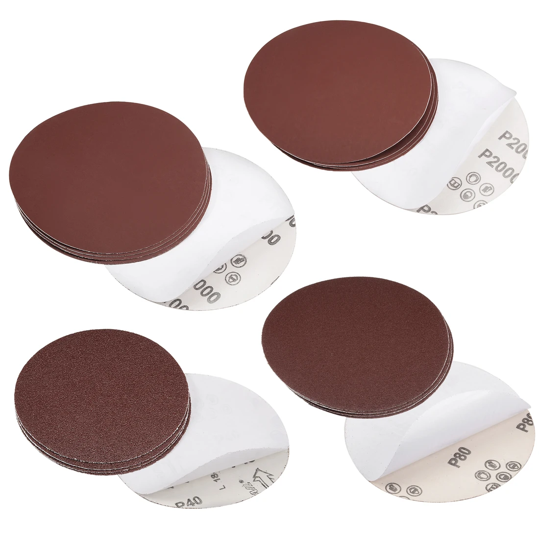 uxcell 6 6 Hole Hook and Loop Sanding Discs 150 Grit Aluminum Oxide Sandpaper for Random Orbit Sander Wood Metal Auto Dry Polishing 10pcs