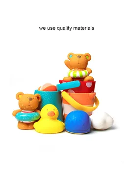 

6 months-3 Years Old Boys and Girls Bathing Toys Shower Floating Water Ducklings Play Suit