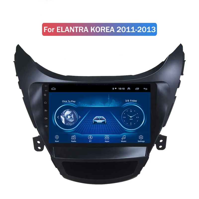 Автомобильный gps-навигатор на android для Hyundai Overseas Elantra Korea 11-16 универсальный