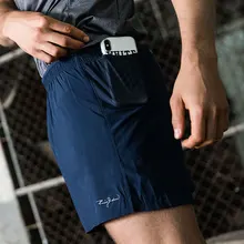 U18083 профессиональные спортивные шорты с карманами на молнии, мужские шорты для бега, 2 в 1, дышащие шорты для бега, тренировочный светильник, шорты для тренировок в тренажерном зале