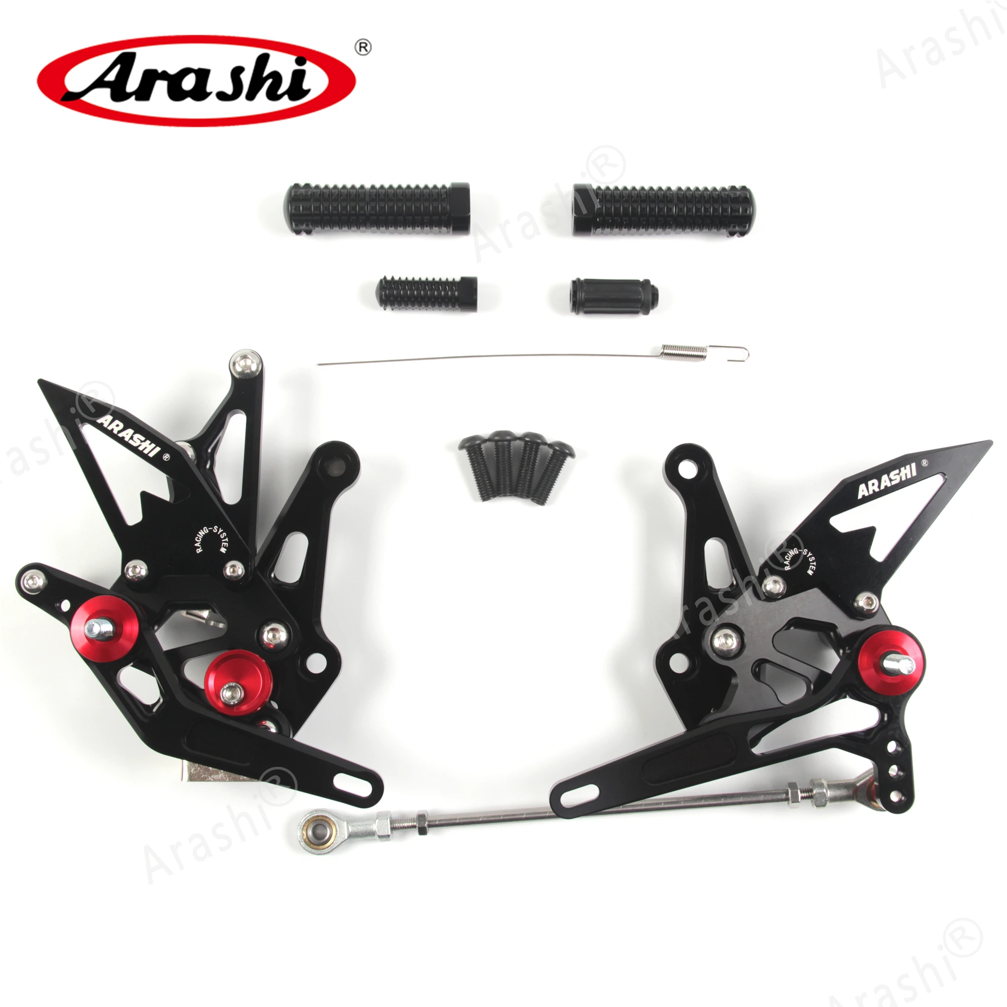 Регулируемая подставка для ног Arashi для KAWASAKI Z1000 Z 1000 Z1000SX CNC Rearset подножки Задние подножки алюминиевые