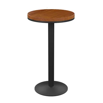 

American bar stool modern minimalist high chair solid wood retro wrought iron