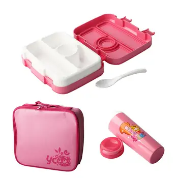 

Children's Lunch Box Leak-Proof Meal And Snack Packing Box With Cup Spoon Meal Bag Set For Picnic Camping