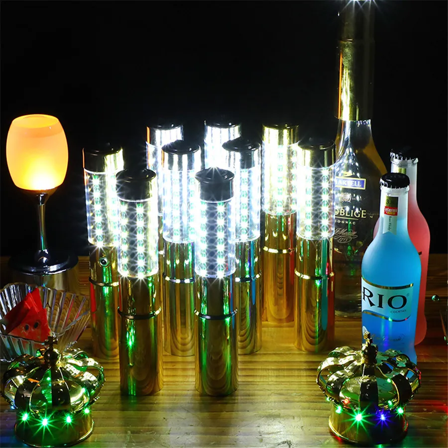 Thrisdar светодиодный стробоскоп, палочка для шампанского, винной бутылки, обслуживание, сверкающее устройство для VIP ночного клуба, KTV, Бар, светодиодный палочки для вспышки, флакон, палочка для вспышки