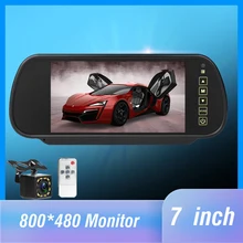 Rearview-Backup-Mirror Car-Monitor Reverse-Parking-System Lcd-Screen TFT 7inch with Night-Vision