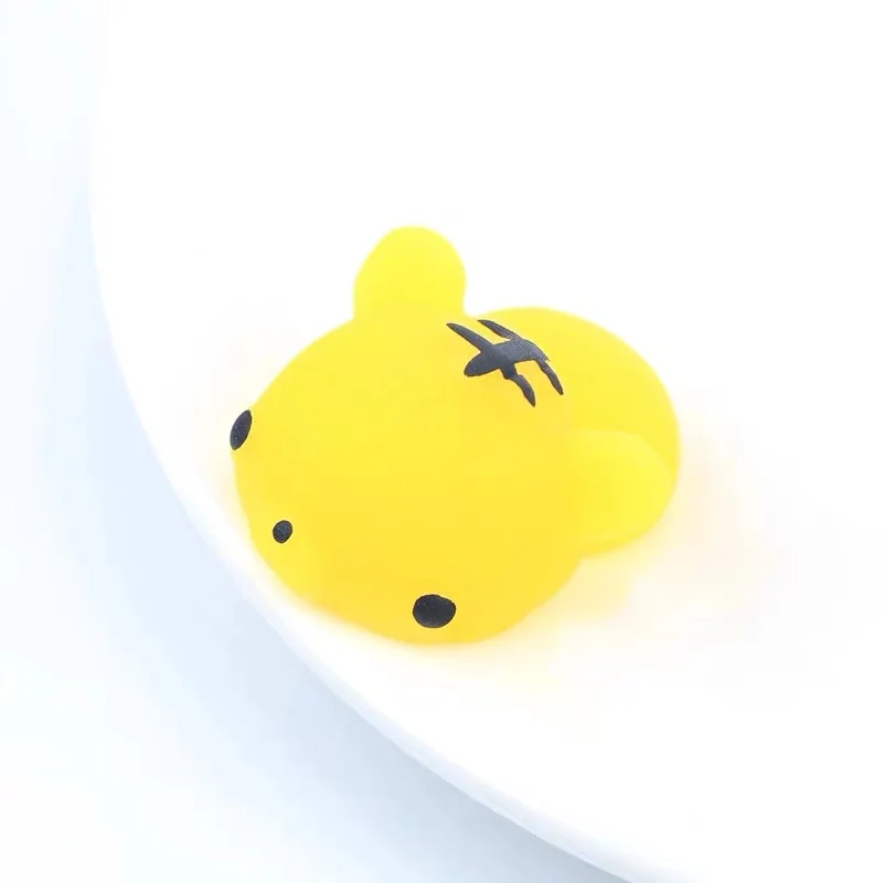 Yellow tiger Мультяшный мягкий антистрессовый мяч с милым животным, антистресс, декомпрессионный липкий, устраняющий стресс для домашних животных, забавный подарок для детей, игрушки - Цвет: Yellow tiger