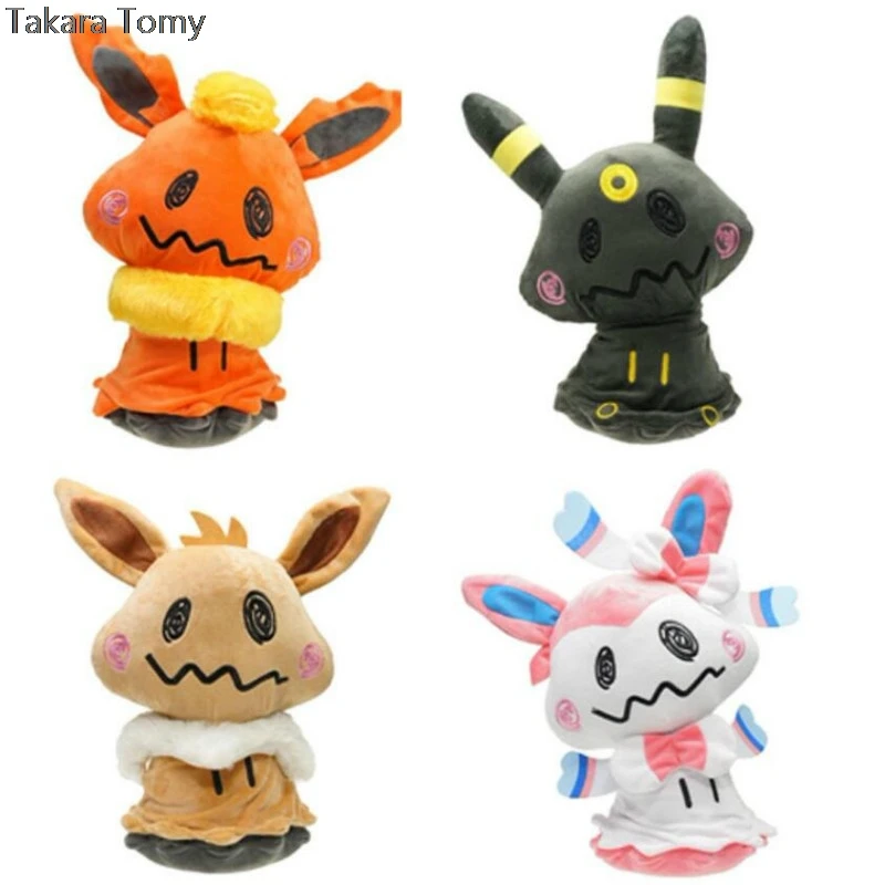 Плюшевые игрушки Takara Tomy Pokemon Mimikyu косплей сильвеон Eevee зеркан Vaporeon Flareon Leafeon мягкие