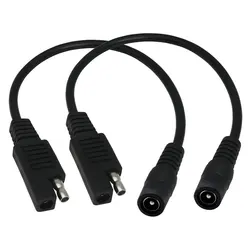 Adaptateur de convertisseur SAE vers DC, 20awg, câble adaptateur pour voiture, moto, panneaux solaires 