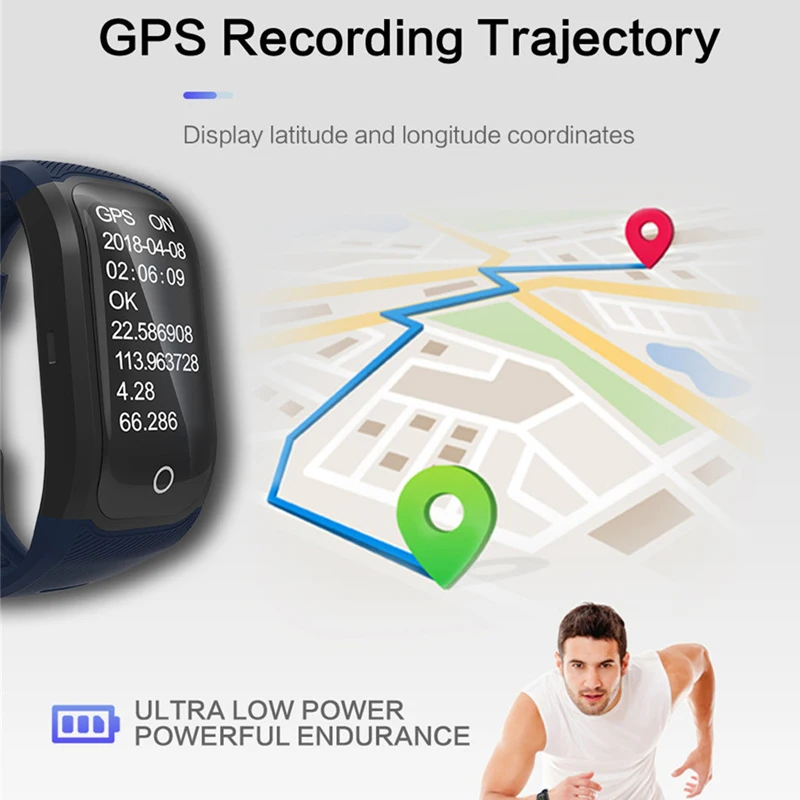 Смарт-часы DeaGea с gps S908S, спортивный трекер для плавания, ip68 водонепроницаемый монитор сердечного ритма, умные часы для подключения Iphone Andriod