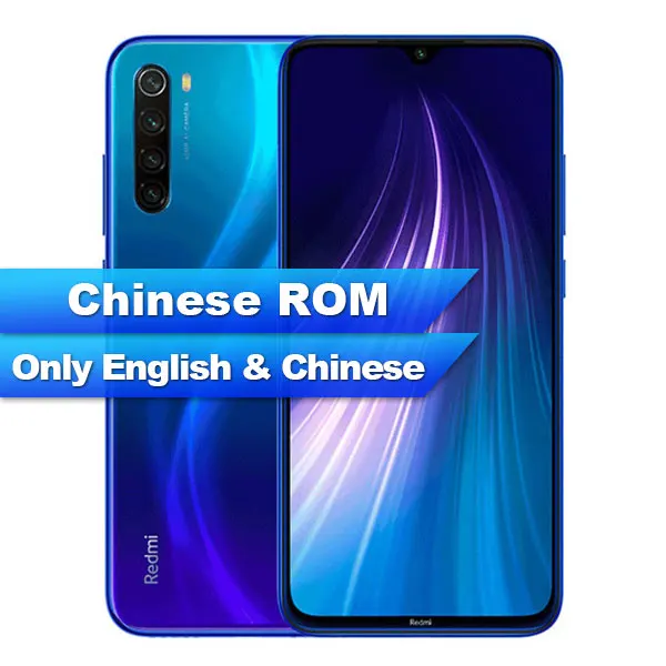 Blue Chinese ROM Смартфон Xiaomi Redmi Note 8 с глобальной ПЗУ, 6 ГБ, 64 ГБ, Восьмиядерный процессор Snapdragon 665, 6,3 дюйма, 48мп, четырехъядерный, тыловая камера, 4000 мАч - Цвет: Blue Chinese ROM