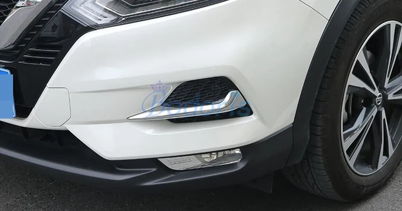 Для Nissan Qashqai J11 Передняя и задняя противотуманная фара, накладка на светильник, декоративная рамка, хромированные аксессуары для стайлинга автомобилей