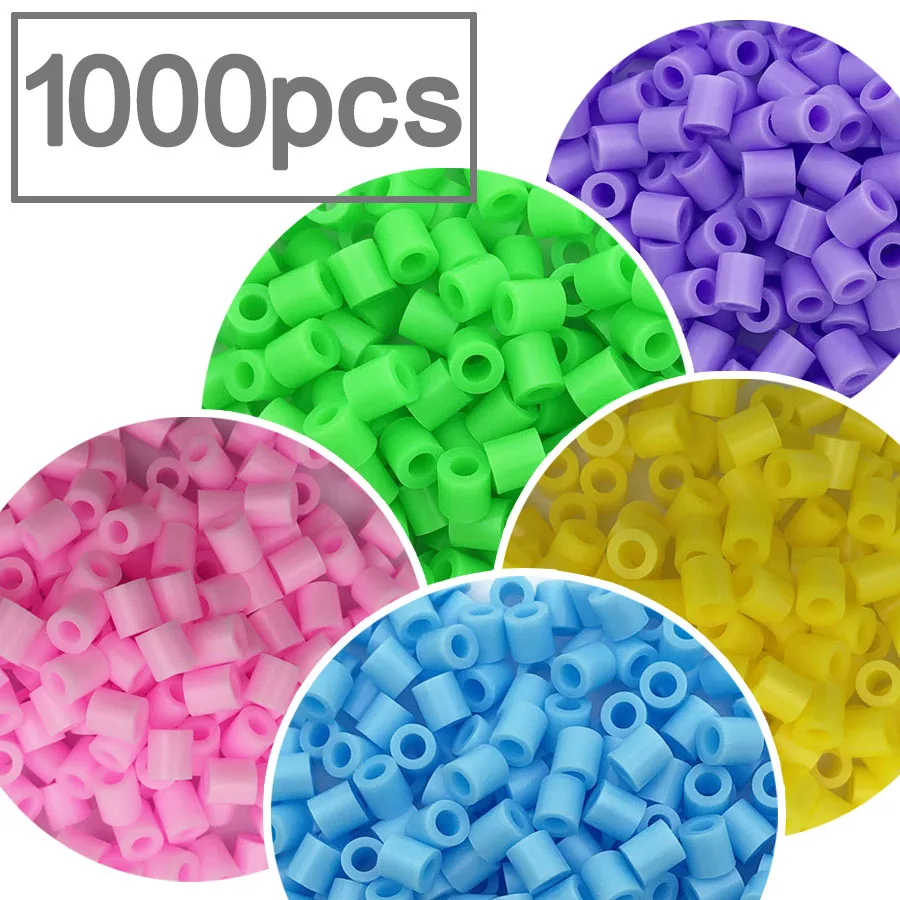 VALUE PACK 24000 5mm Hama Perler FUSE BEADS Iron-on BRIGHTS & PASTELS & Boards 