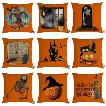 

Halloween Pumpkin pillow case Cover подушка чехлы Pillowcases Decorative Sofa create atmosphere Cushion Cover home decoration