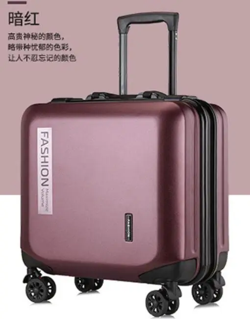 Naturebell мини 18 дюймов PC чехол на колесиках, универсальный чемодан для путешествий, легкий Чехол - Цвет: G