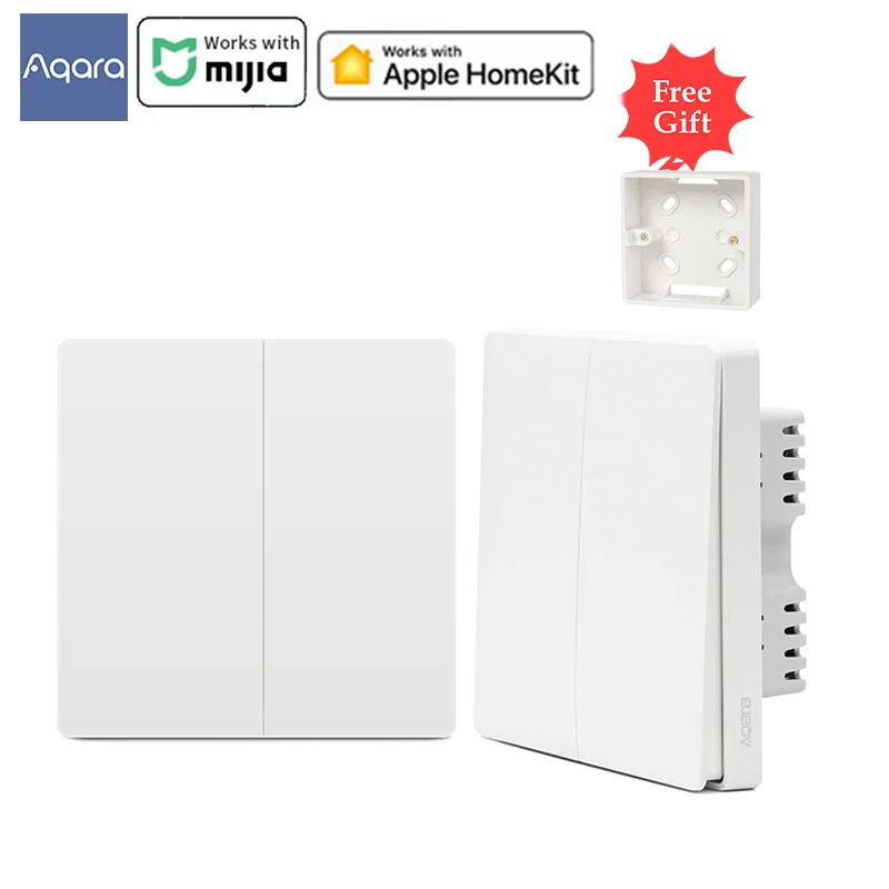 Настенный выключатель Aqara ZigBee Беспроводной Выключатель с одним проводом