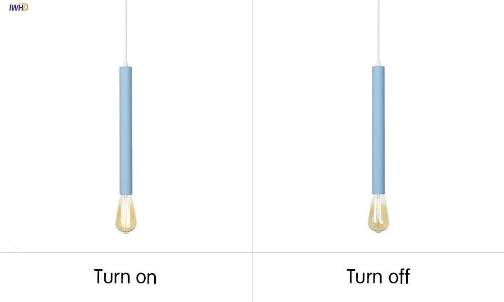 IWHD современный скандинавский светодиодный подвесной светильник креативный E27 3 лампы подвесной светильник простой подвесной светильник