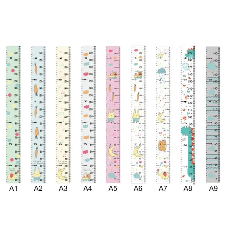 Многоразовая холщовая линейка для измерения высоты, график роста детей, Настенный декор, линейка для украшения детской комнаты