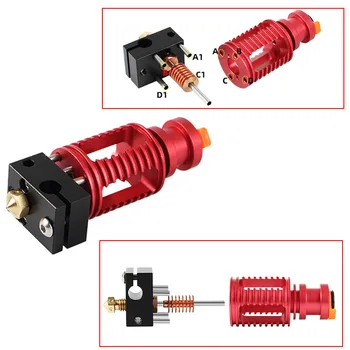 

Seal Long/Short Range Hotend Super Precision 3D Printer Extrusion Head Compatible with V6 Hotend Mosquito Dragon Hotend