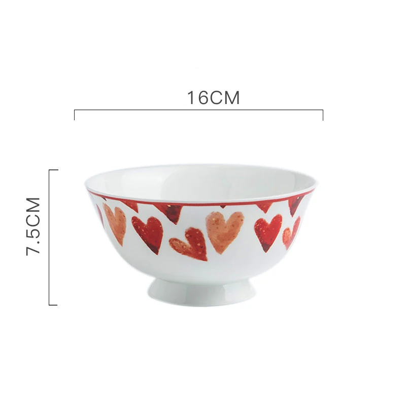 Креативная керамическая тарелка из костяного фарфора с красным штрихом в стиле вестерн, для стейка, салата, десерта, торта, суши, домашняя кухонная для хранения, декоративная тарелка - Цвет: as the picture shows