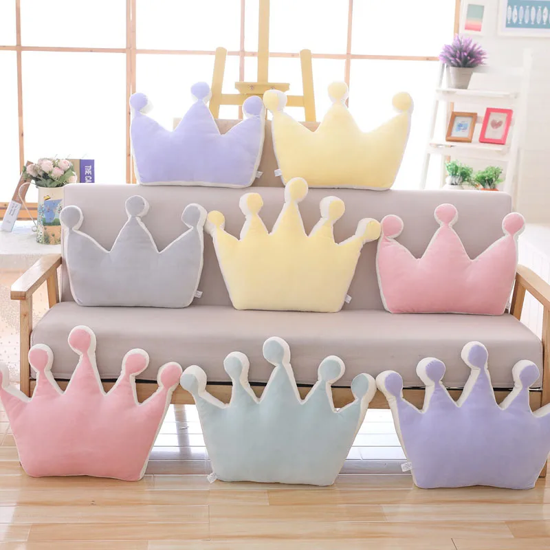 Plush Toys Star Pillow Heart Shaped Pillow Sky Series Cloud Star Moon Colorful Rainbow Crown Pillow Cushion Sofa Home Decoration Stuffed Throw Toy Gift