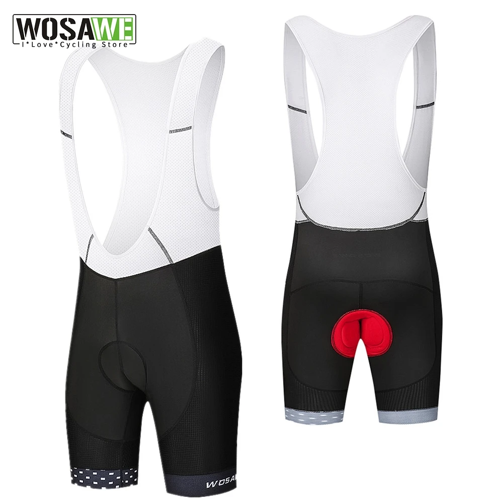 WOSAWE Mens Gel Pad Cycling Shorts MTB Bike Pants Tights Bicycle Clothing Summer 