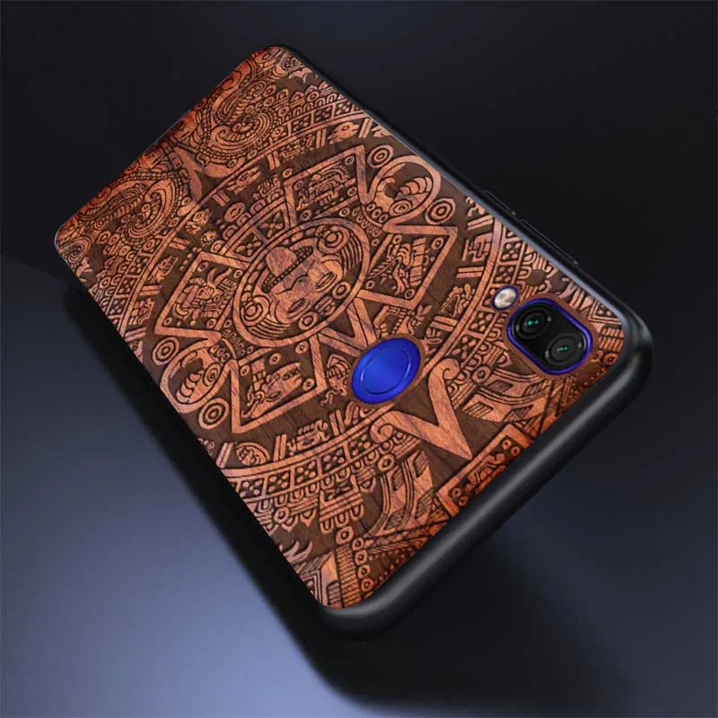 Чехол для Redmi Note 7, чехол для Xiaomi Redmi Note 7, роскошный деревянный чехол для Note 7 Pro, чехол-бампер из ТПУ Для Xiaomi Note 7 Pro Note7 Funda