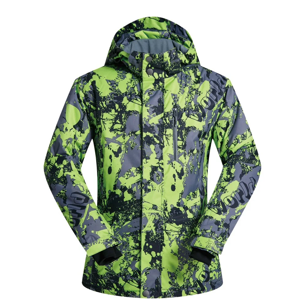 

MUTUSNOW Men's Ski Jacket Waterproof Warm Snowboarding Jacket Windproof Snow Snowboard Coat for Outdoor Camping Hiking Skiing