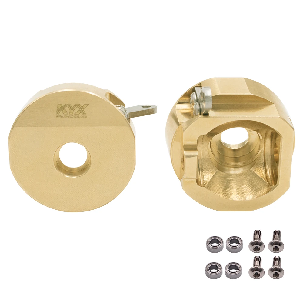 

KYX Racing 126g/pcs Brass Heavy Weight Steering Knuckle for 1/10 RC Crawler Car Axial SCX10 II 90046